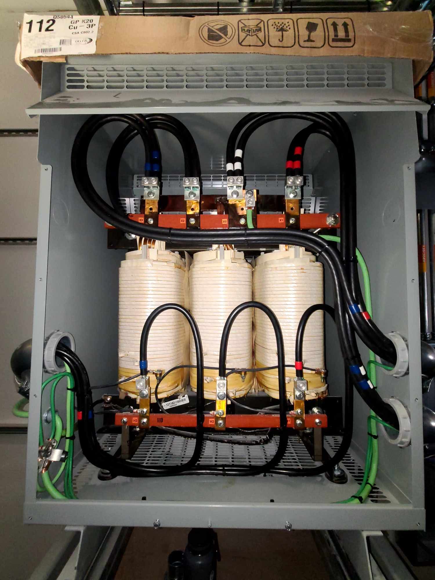 Three-phase transformer install by Salter & Sons Electric